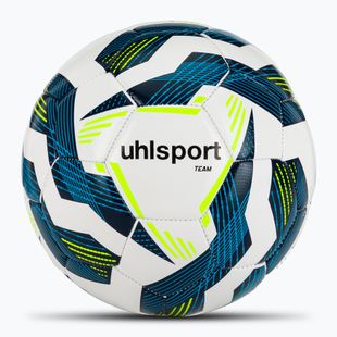 Fotbalový míč uhlsport Team white/navy/fluo yellow velikost 4