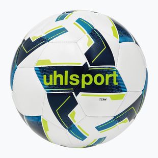 Fotbalový míč uhlsport Team white/navy/fluo yellow velikost 4