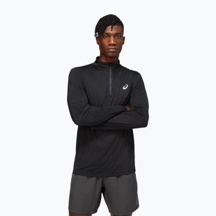 Pánské běžecké tričko ASICS Core 1/2 Zip performance black s dlouhým rukávem
