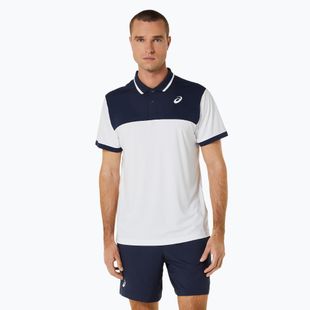 Pánské polo tričko ASICS Court Polo brilliant white/midnight