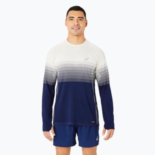 Pánské běžecké tričko longsleeve  ASICS Seamless birch/blue expanse