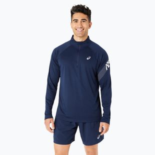 Pánské běžecké tričko longsleeve  ASICS Icon 1/2 Zip performance blue expanse