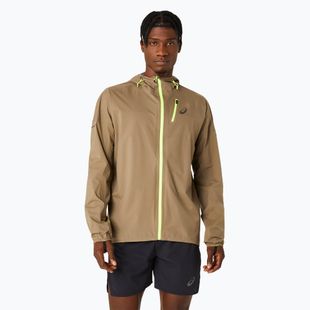 Pánská běžecká bunda ASICS Fujitrail Waterproof pepper