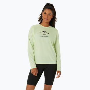 Dámské běžecké tričko longsleeve  ASICS Fujitrail Logo cool matcha