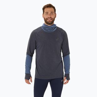 Pánská běžecká mikina ASICS Metarun Winter LS Hoodie Midnight