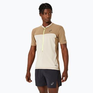 Pánské běžecké tričko ASICS Fujitrail feather grey/pepper