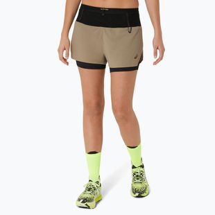 Dámské běžecké  kraťasy  ASICS Fujitrail 2-N-1 pepper / performance black