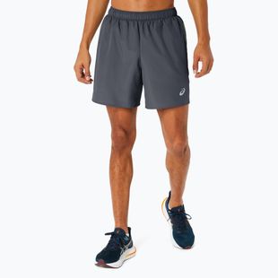 Pánské běžecké kraťasy  ASICS Icon performance carrier grey / safety yellow