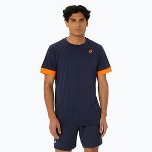 Pánské tenisové tričko ASICS Court SS Top midnight/shocking orange