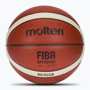 Basketbalový míč Molten B7G4550 FIBA brown velikost  7