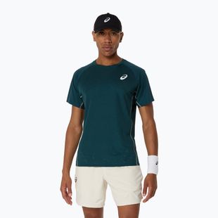 Pánské tenisové tričko ASICS Match Actibreeze Top saxon green