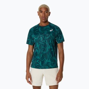 Pánské tenisové tričko ASICS Game Top saxon green