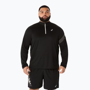 Pánské běžecké tričko Longsleeve ASICS Icon LS 1/2 Zip performance black