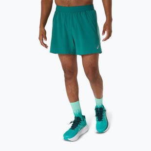 Pánské běžecké šortky ASICS Road 5IN rainy lake/light teal