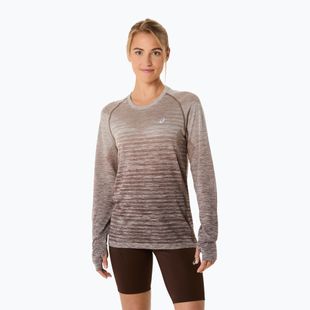 Dámské běžecké tričko Longsleeve ASICS Seamless taupe grey/coffee 