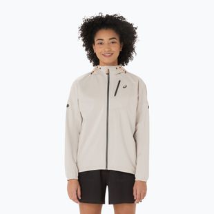 Dámská běžecká bunda ASICS Fujitrail Elite Waterproof cream