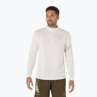 Pánské běžecké tričko Longsleeve ASICS Icon LS 1/2 Zip cream 