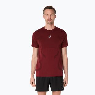 Pánské běžecké tričko ASICS Road Seamless dark red planet