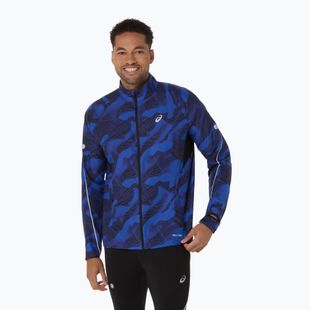 Pánská běžecká bunda ASICS Road Lite-Show Packable performance black/dark cobalt