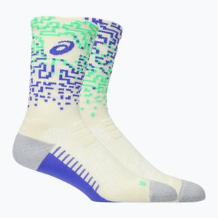 Ponožky ASICS Performance Run Crew ivory/cobalt burst/vital green