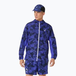 Dámská běžecká bunda ASICS Fujitrail Packable cobalt burst/indigo blue/cream