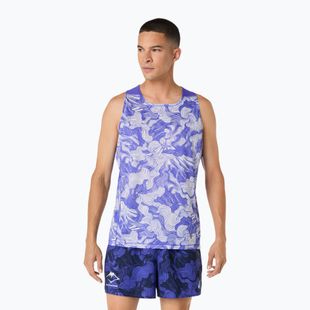 Pánské běžecké tričko ASICS Fujitrail Singlet cobalt burst/cream