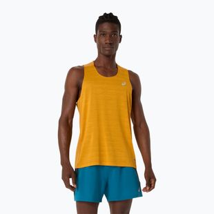 Pánské běžecké tílko ASICS Road Singlet yellow