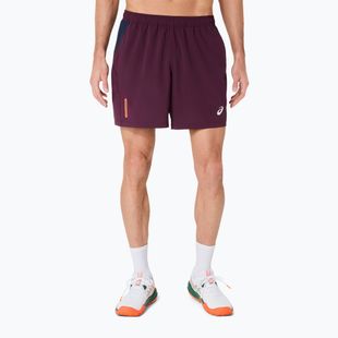 Pánské tenisové šortky ASICS Padel Court 7IN dark aubergine