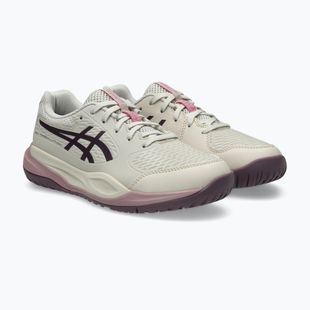 Dětské tenisové boty ASICS Gel-Resolution X GS soft oat/dark aubergine