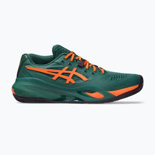Pánské boty na padel Asics Gel-Resolution X Padel Jewel Green/Energy Orange