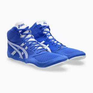 Zápasnické boty ASICS Snapdown 4 neon blue/white