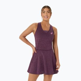 Tenisové šaty ASICS Match Jacquard Dress Dark Aubergine