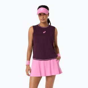 Dámské tenisové tričko ASICS Game Sleeveless Top W dark aubergine