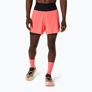 Pánské běžecké šortky ASICS Fujitrail Elite blazing coral