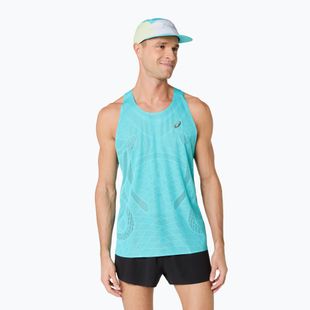Pánská běžecká tričko ASICS Metarun Singlet energy aqua