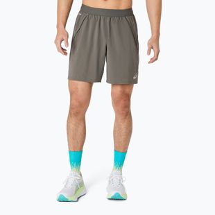 Pánské běžecké šortky Asics Road 2-N-1 7In Short Truffle Grey