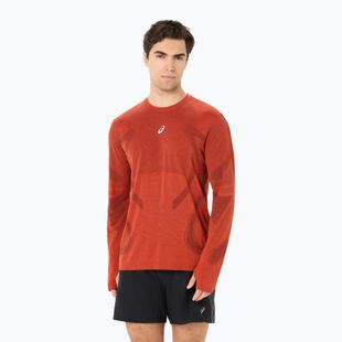 Pánské běžecké tričko Longsleeve ASICS Road Seamless Top singed red