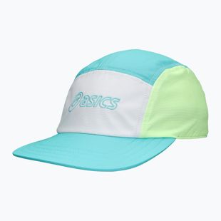 Kšiltovka Asics Performance Running 5 Panel Cap Energy Aqua/White