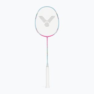 Badmintonová raketa VICTOR DriveX 6SP QM fluorescent rose-red/light blue