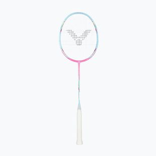 Badmintonová raketa VICTOR DriveX 6SP QM fluorescent rose-red/light blue