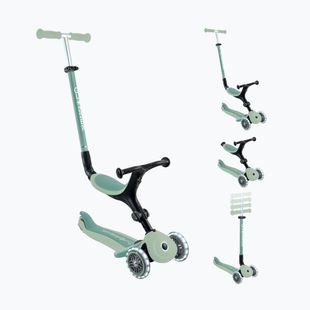 Dětská tříkolová koloběžka Globber Go.Up Active Ecologic Lights pistachio