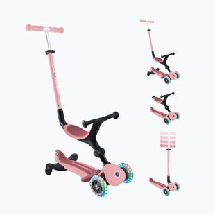 Dětská tříkolová koloběžka Globber Go.Up Active Lights 360 pink
