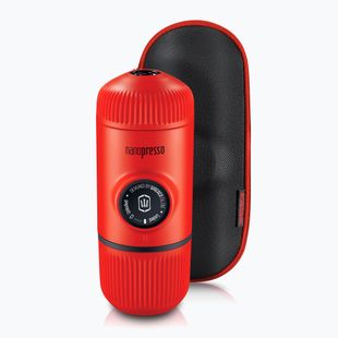 Přenosný kávovar Wacaco Nanopresso 80 ml + pouzdro lava red