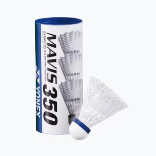 Badmintonové míčky YONEX Mavis 350 W 3 ks white