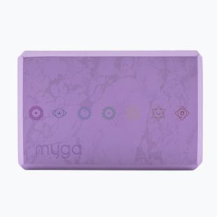Jógová kostka Myga Foam Block purple