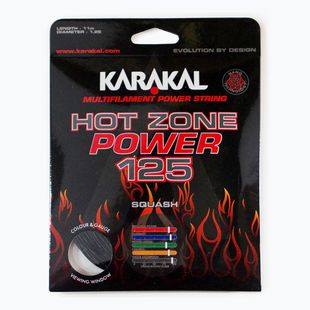 Napínací struna na squash Karakal Hot Zone Power 125 11 m black