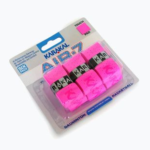 Squashové omotávky Karakal Air 7 Overwrap Grip 6 pack pink