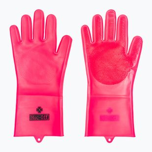 Rukavice na čištění kol  Muc-Off Deep Scrubber Gloves pink