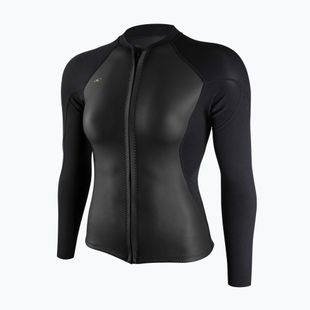 Dámský plavecký neopren O'Neill Bahia 1/0.5mm Full-Zip Jacket glide black/black/black