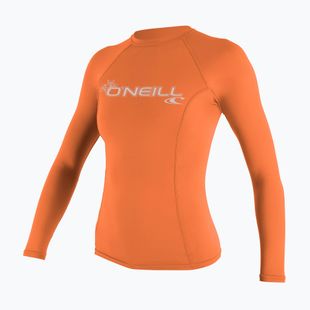 Dámské  plavecké tričko Longsleev O'Neill Basic Skins LS Rash Guard light grapefruit